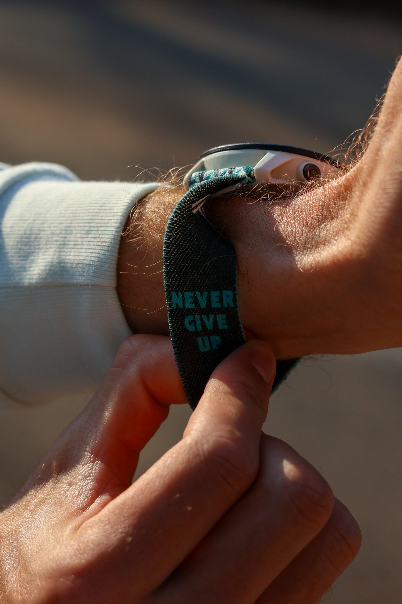 Never Give Up Watch Band