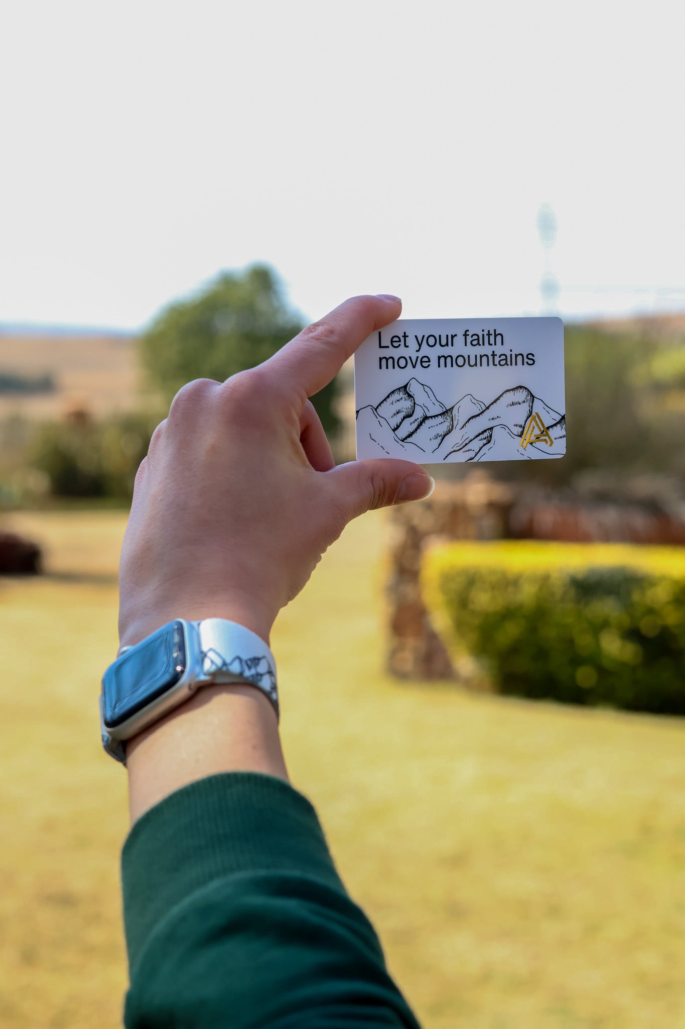 Let Your Faith Move Mountains Watch Band